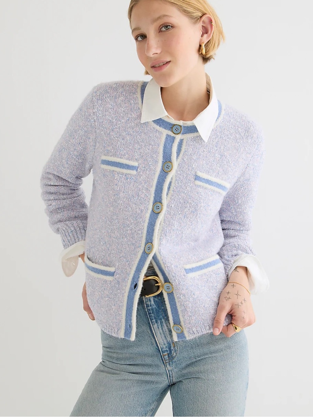 J. Crew Marled Lady Sweater Jacket
